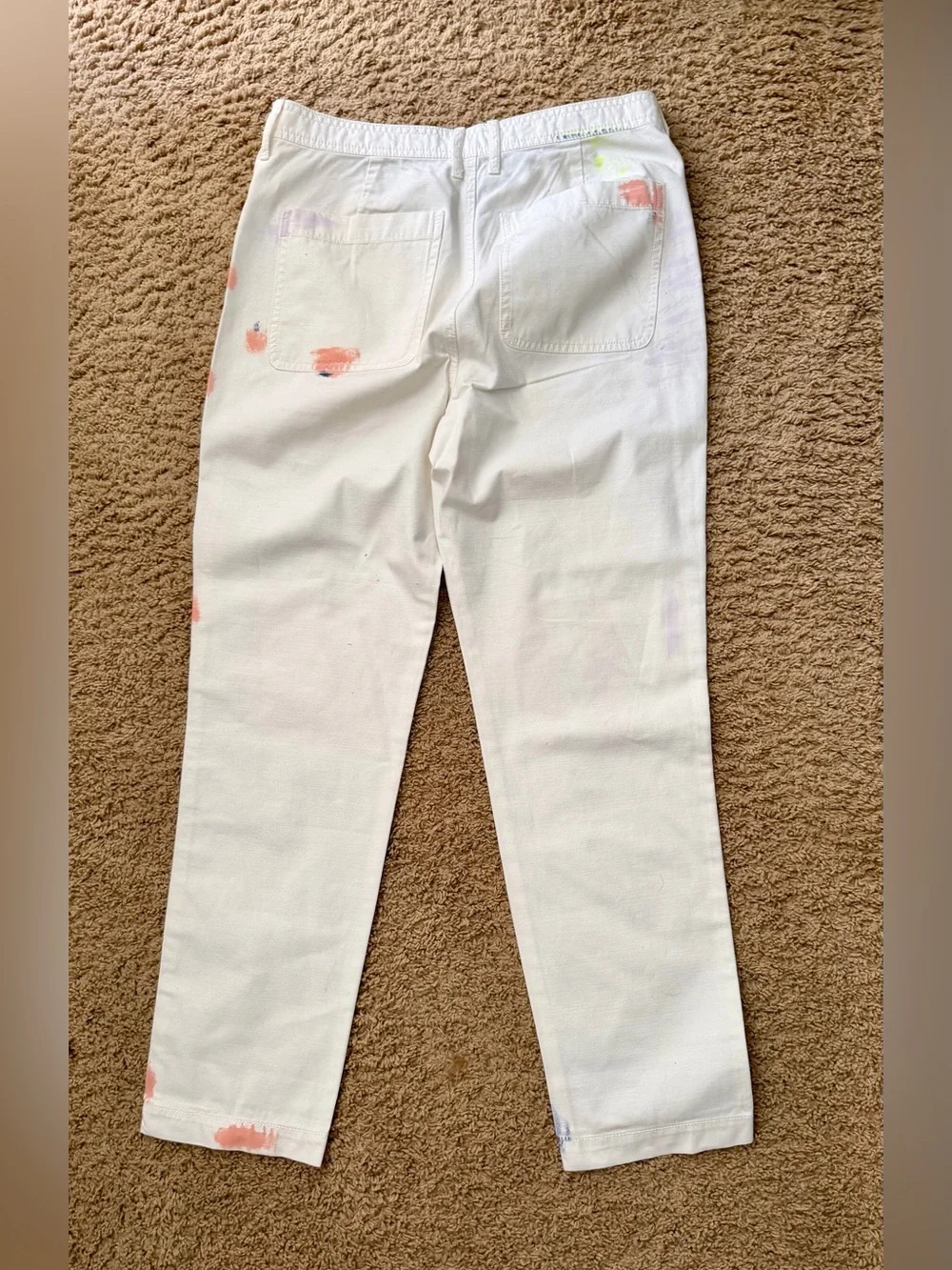J. Crew LIMITED EDITION Painted Tapered Cargo Pant for Women 100% Cotton